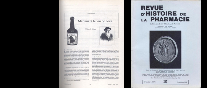 Revue d' histoire de la pharmacie, Numéro 247, Décembre 1980,Imprimerie Tardy Quercy, Cahors, sur www.wanted-rare-books.com
