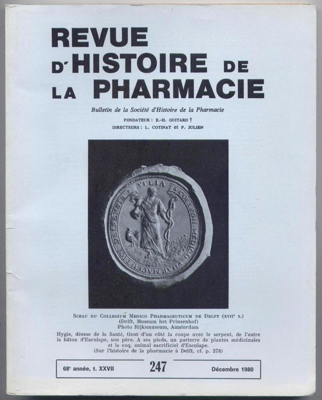 Revue histoire de la pharmacie, Numéro 247, Décembre 1980, sur www.wanted-rare-books.com/angelo-mariani-vin-a-la-coca-du-perou.htm